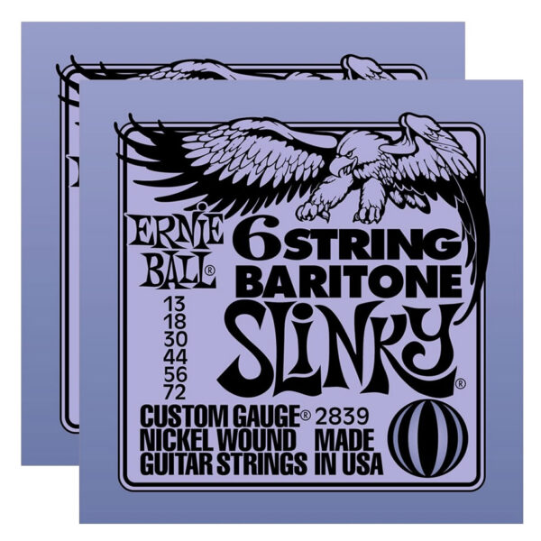 Ernie Ball 2839 Baritone Slinky 6-String Set - 2 Pack