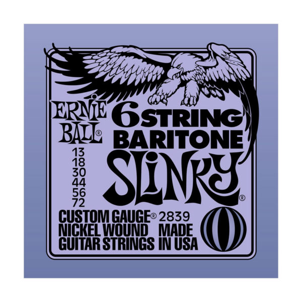Ernie Ball 2839 Baritone Slinky 6-String Set 29 5/8"