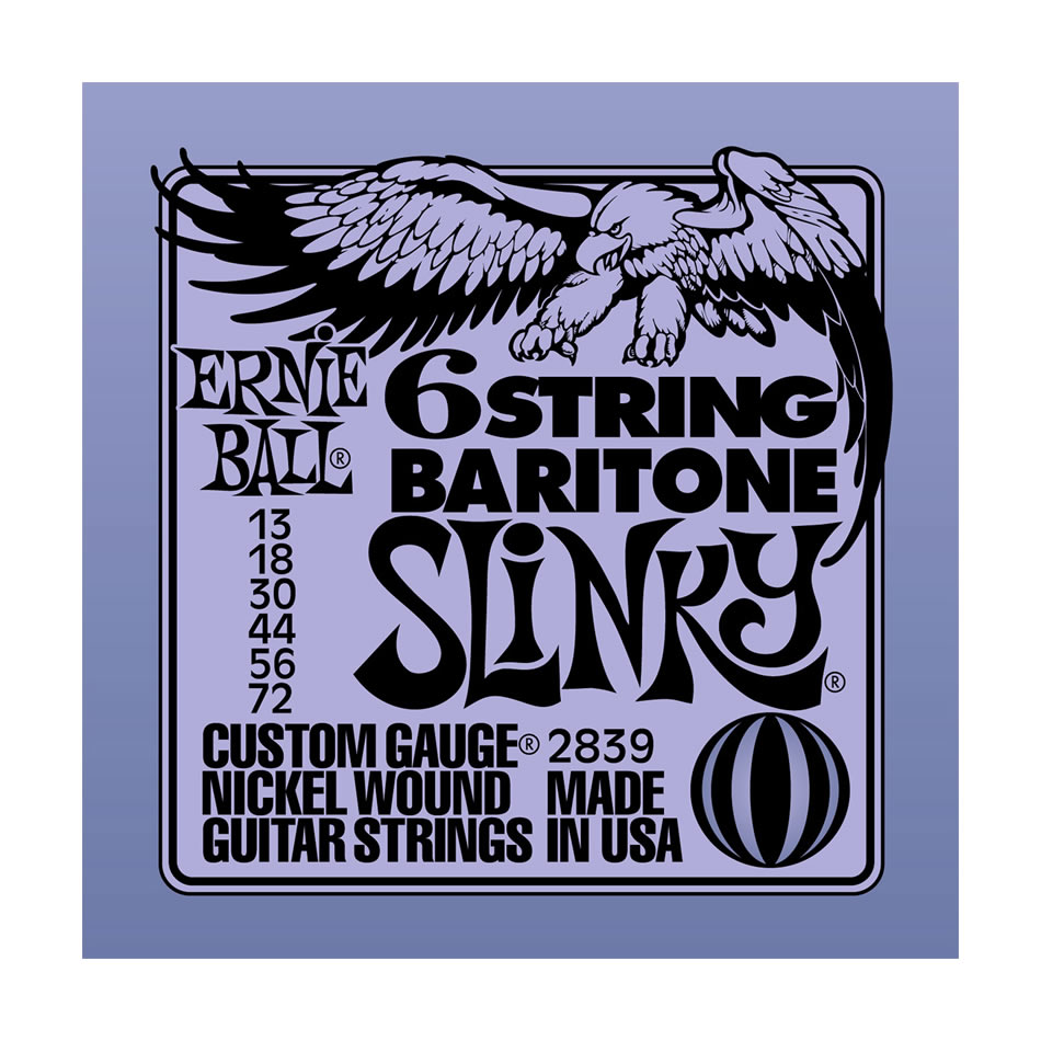 Ernie Ball 2839 Baritone Slinky 6-String Set 29 5/8"