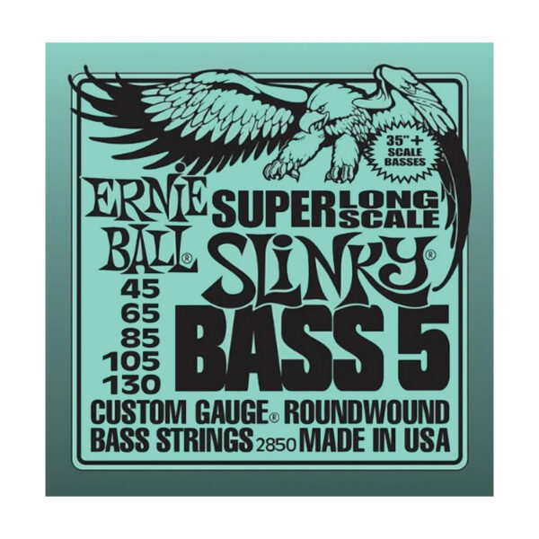 Ernie Ball 2850 Super Long Scale Slinky 5-String Bass Strings