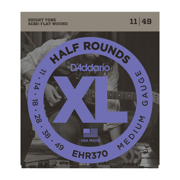 D'Addario EHR370 Half Rounds 11-49 Electric Strings