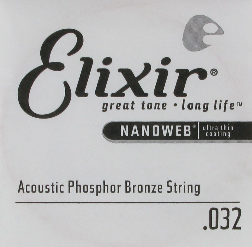 Elixir NANOWEB Phosphor Bronze Acoustic Single .032