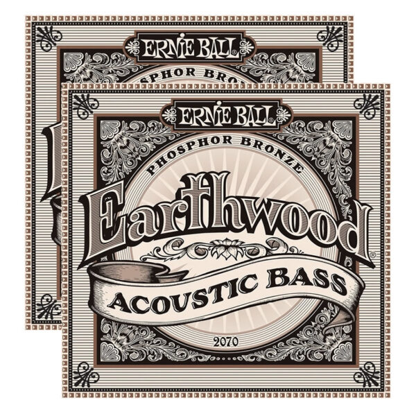 Ernie Ball Earthwood Acoustic 4-String Bass Strings 2070 (2-Pack)