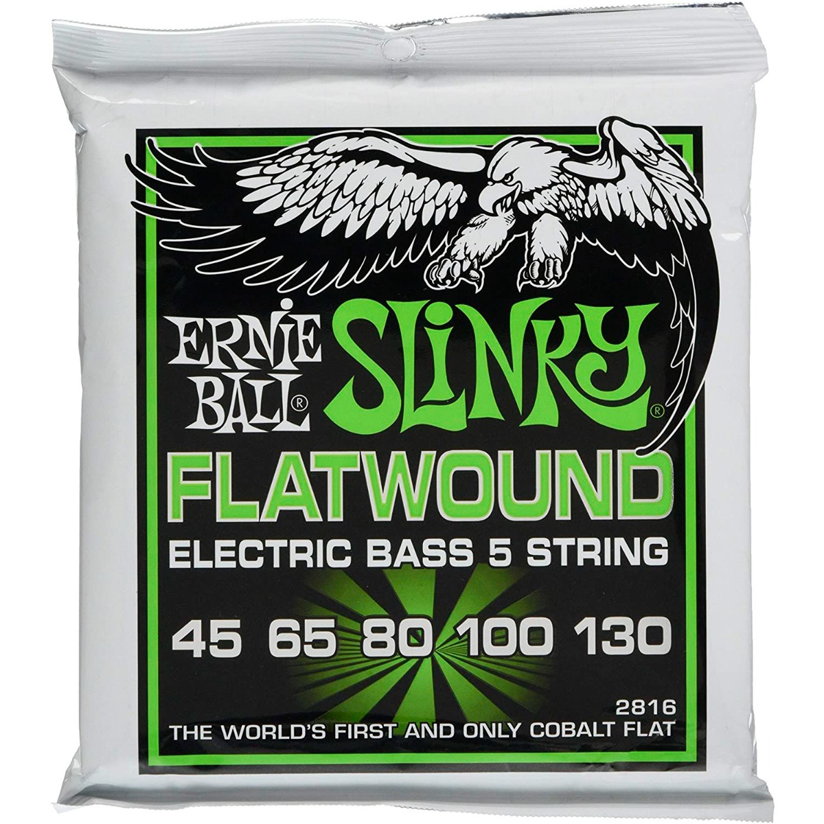 Ernie Ball 2816 Regular Slinky Flatwound 5-String Bass .045-.130