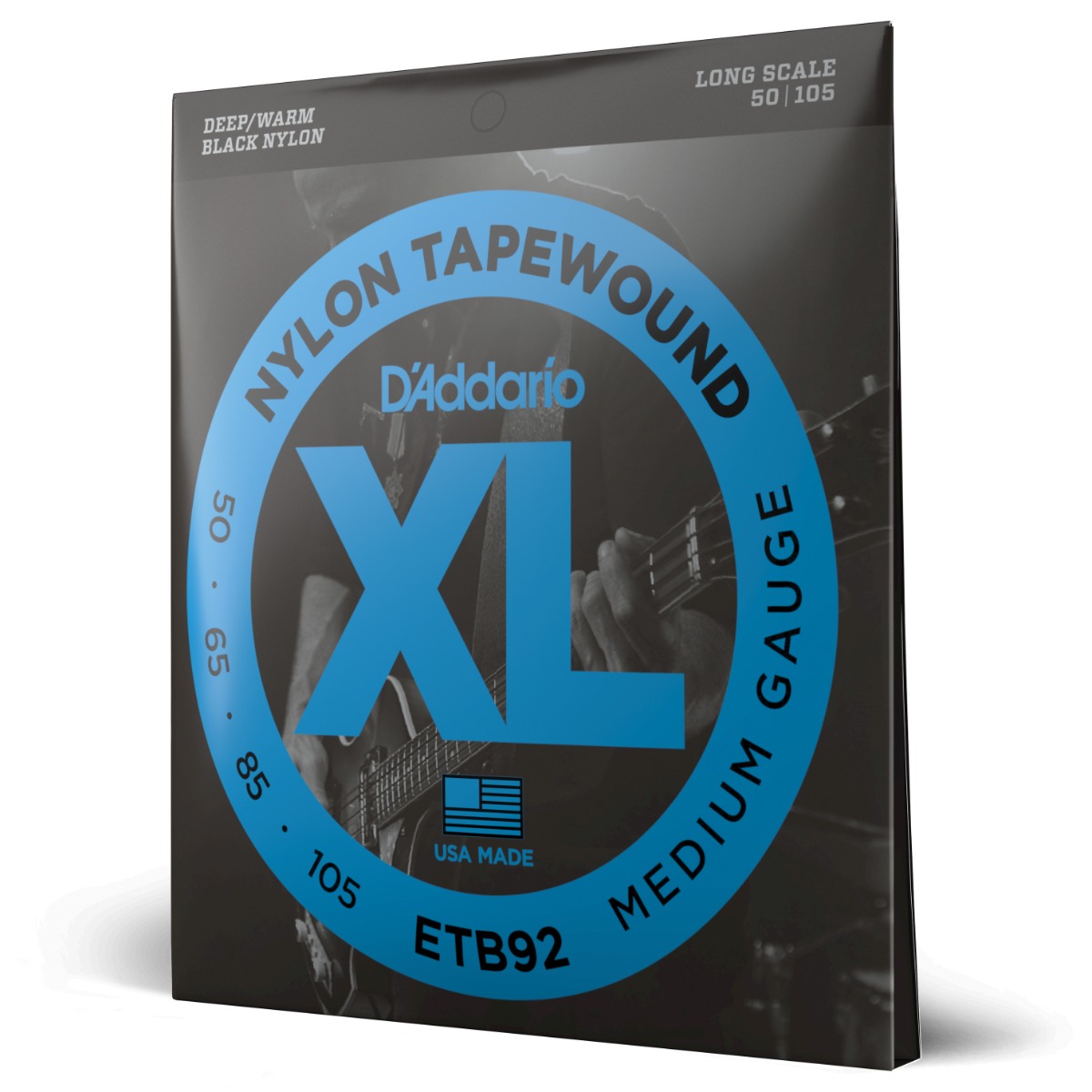 D'Addario ETB92 Tapewound Bass Strings 50-105 Long Scale - Image 3