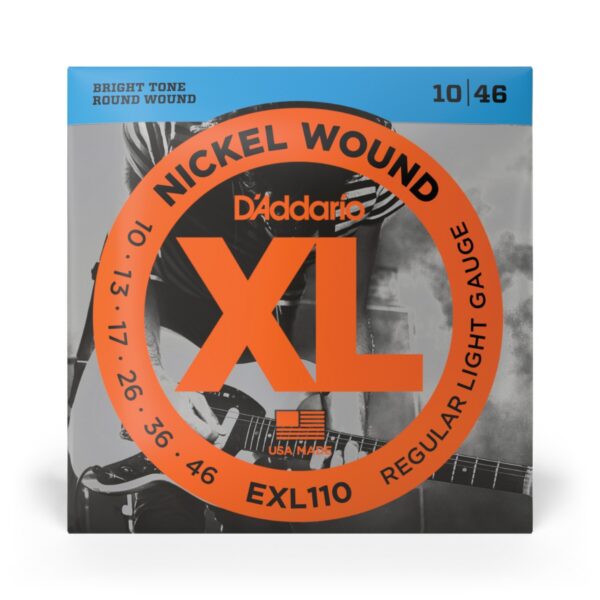 D'Addario EXL110 Nickel Wound Electric Strings, Regular Light