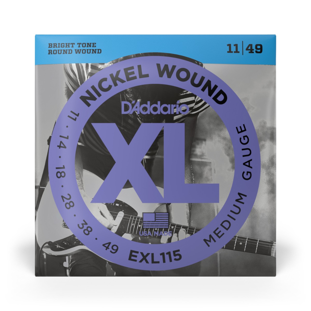 D'Addario EXL115 Nickel Wound Electric Strings, Blues/Jazz