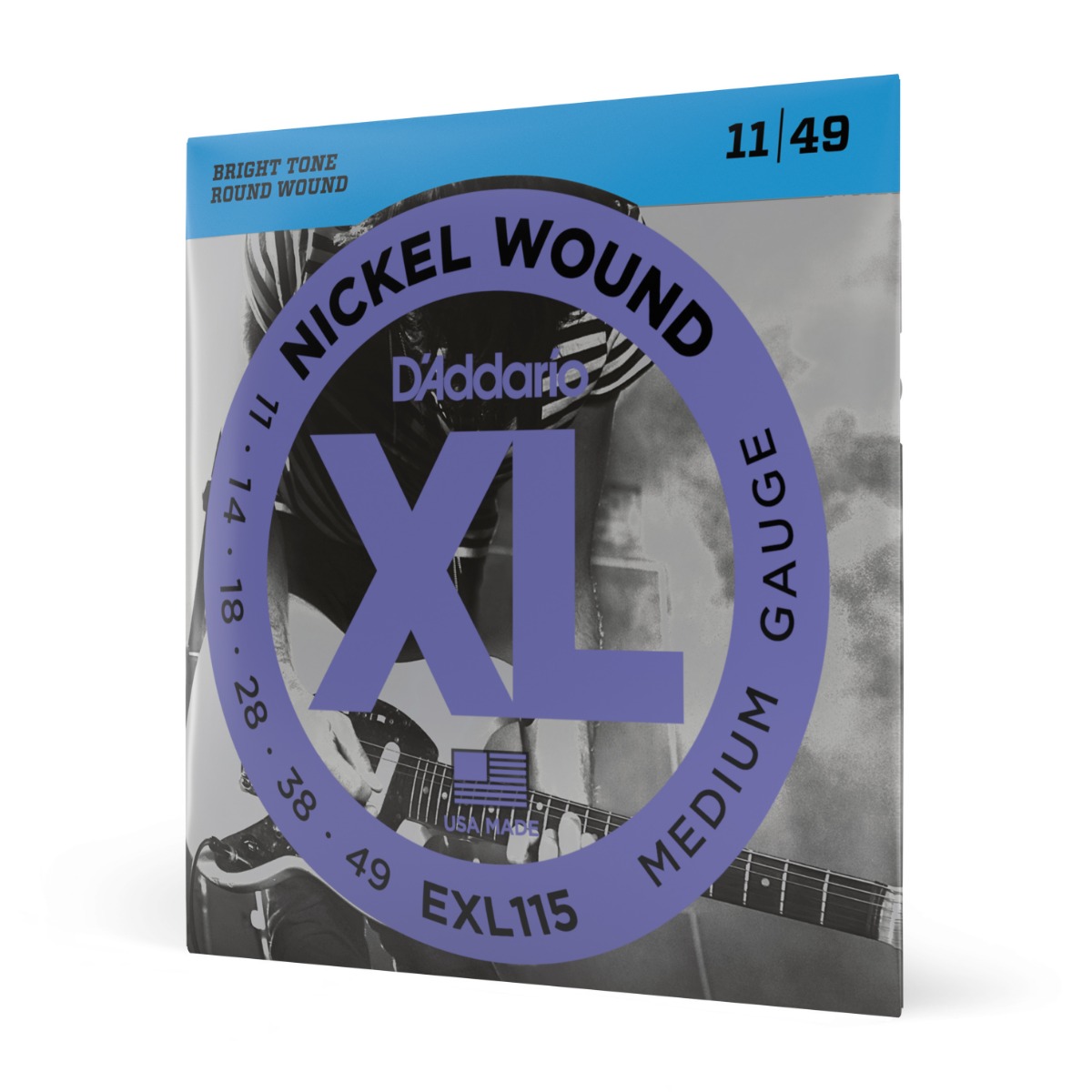 D'Addario EXL115 Nickel Wound Electric Strings, Blues/Jazz - Image 3