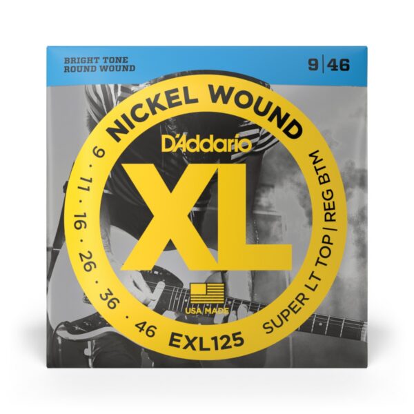 D'Addario EXL125 Electric Guitar Strings, Super Light/Reg