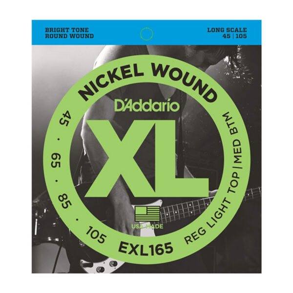 D'Addario EXL165 Custom Light Bass Strings 45-105