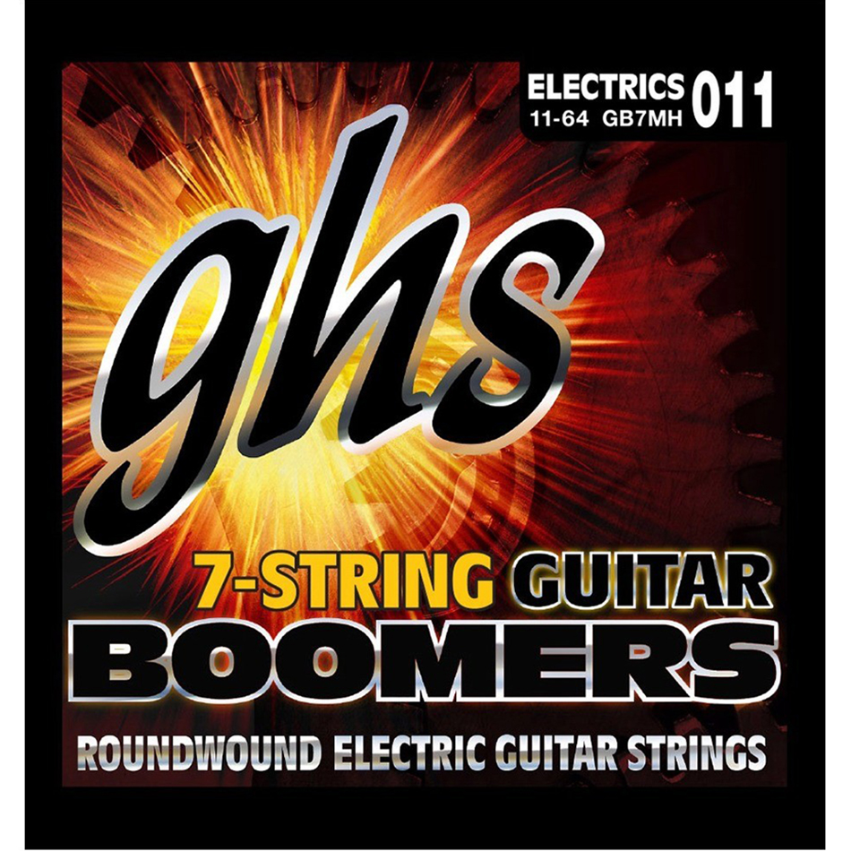 GHS Boomers GB7MH 7-String Set, Medium Heavy .011-.064