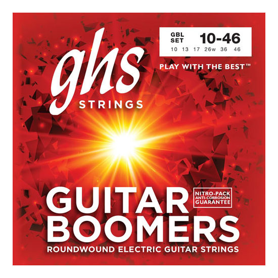 GHS Boomers GBL Nickel-Plated Electric Strings 10-46