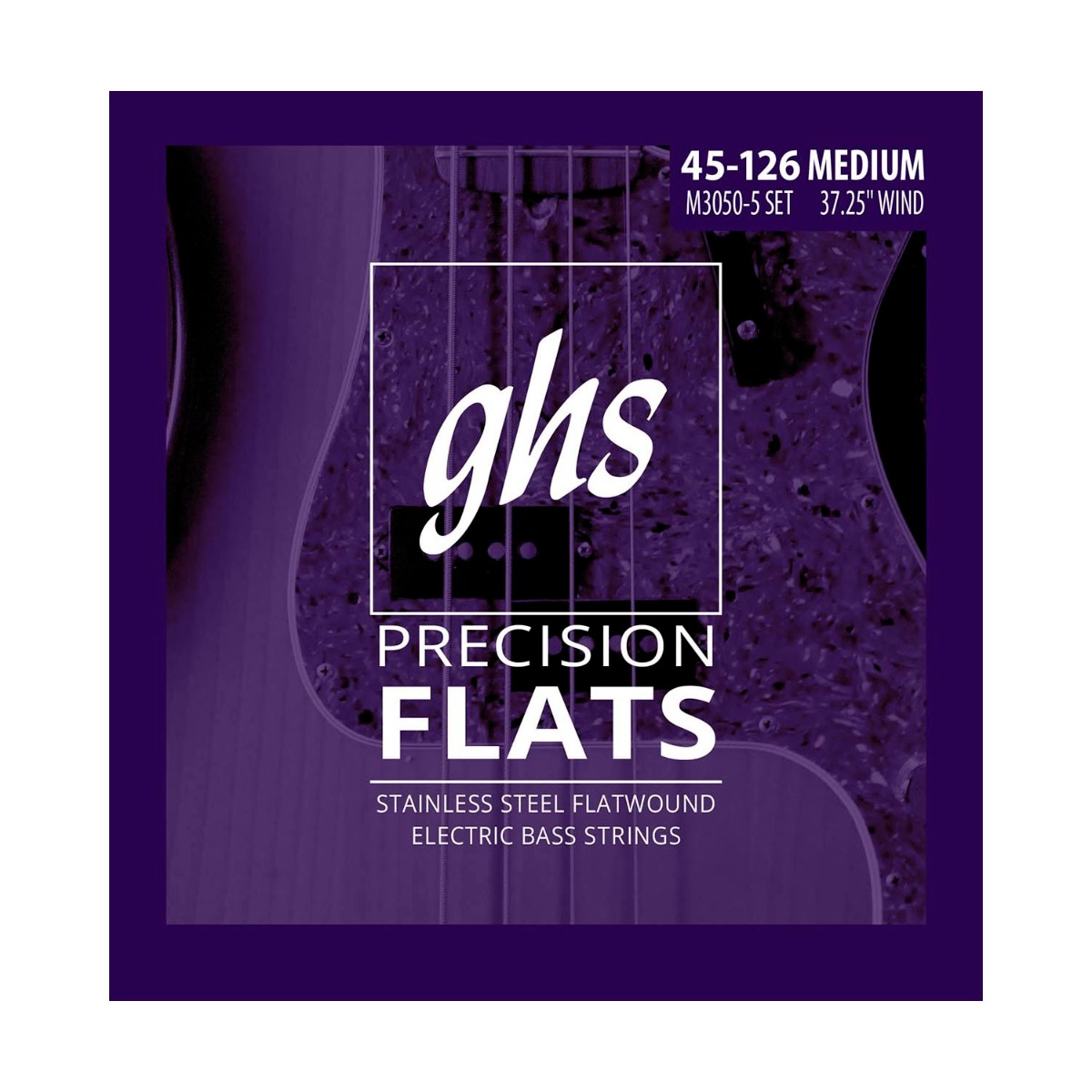 GHS Precision Flats Bass Strings - Medium, Long Scale Plus