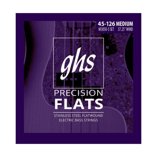 GHS Precision Flatwound Bass Strings - Long, Medium