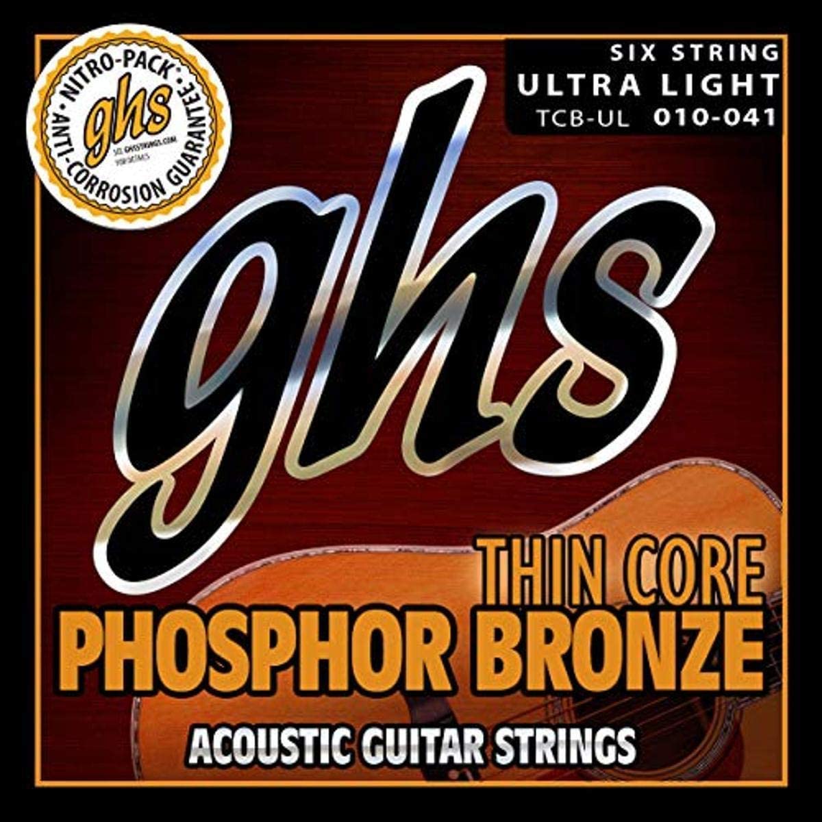 GHS Phosphor Bronze Ultra Light 10-41 Acoustic Set