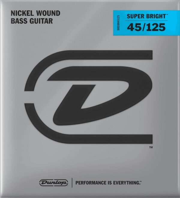 Jim Dunlop Super Bright Medium Nickel Bass Strings, 5-String