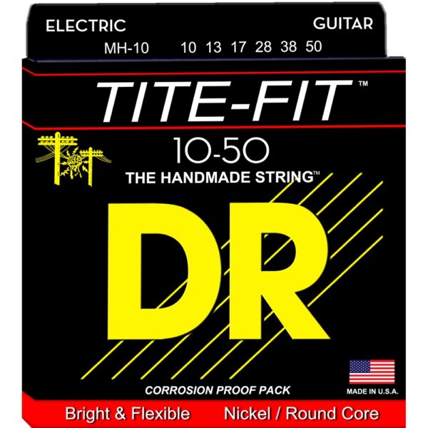 DR Strings TITE-FIT Electric Guitar Strings 10-50