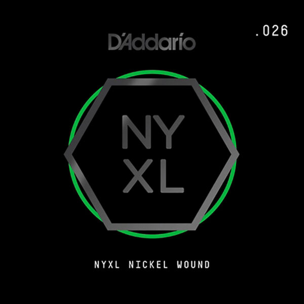 D'Addario NYXL .026 Nickel Wound Electric Single