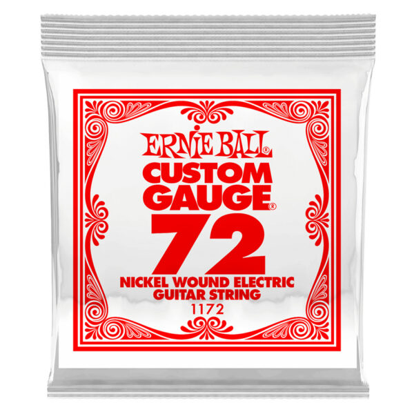 Ernie Ball .072 Nickel Wound Electric Guitar String (Single)