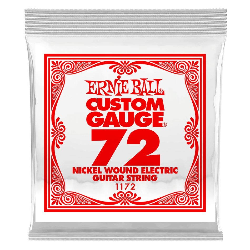 Ernie Ball .072 Nickel Wound Electric Guitar String (Single)