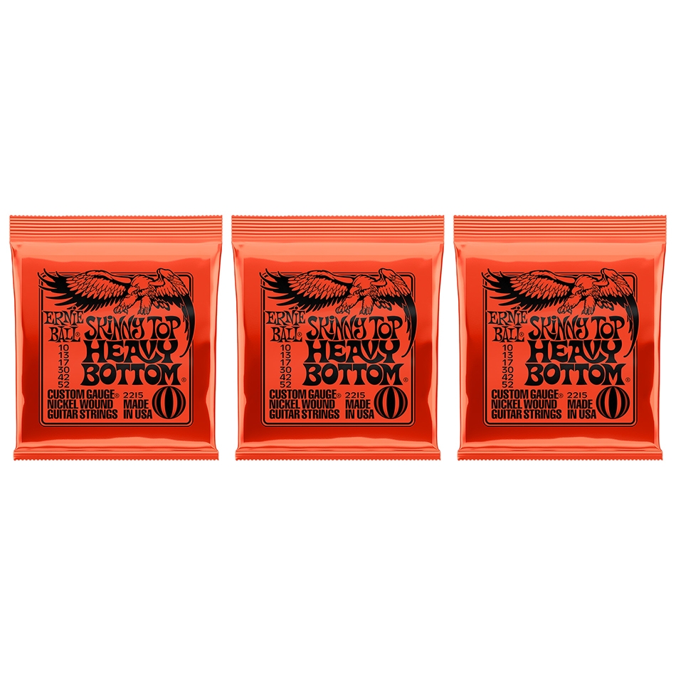 Ernie Ball 2215 Skinny Top Heavy Bottom Slinky - 3 Pack