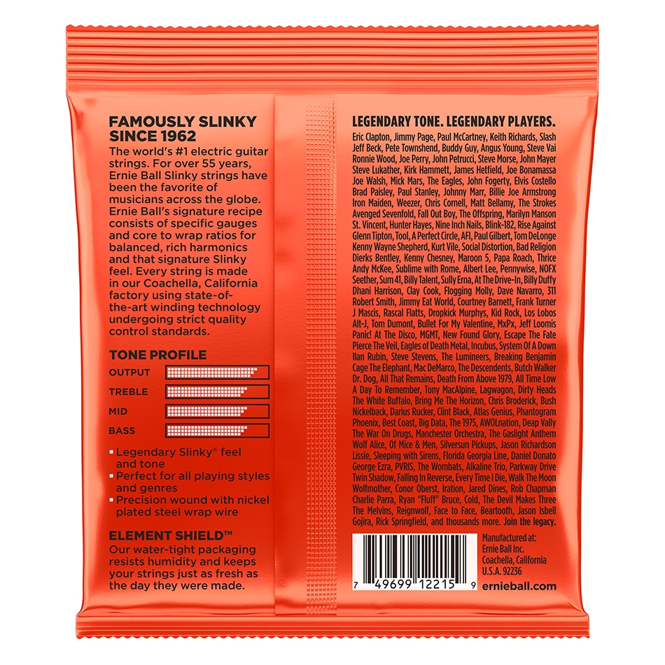 Ernie Ball 2215 Skinny Top Heavy Bottom Slinky - 3 Pack - Image 3