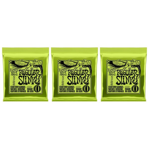 Ernie Ball 2221 Regular Slinky Electric Strings - 3 Pack