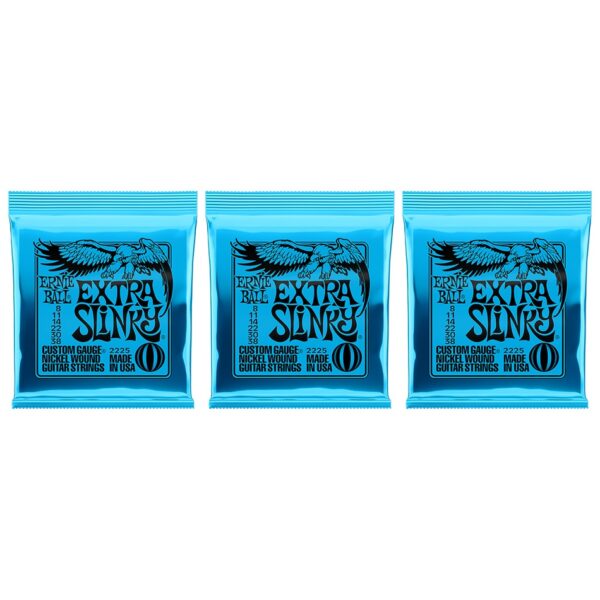 Ernie Ball Extra Slinky Nickel Electric Strings 3-Pack