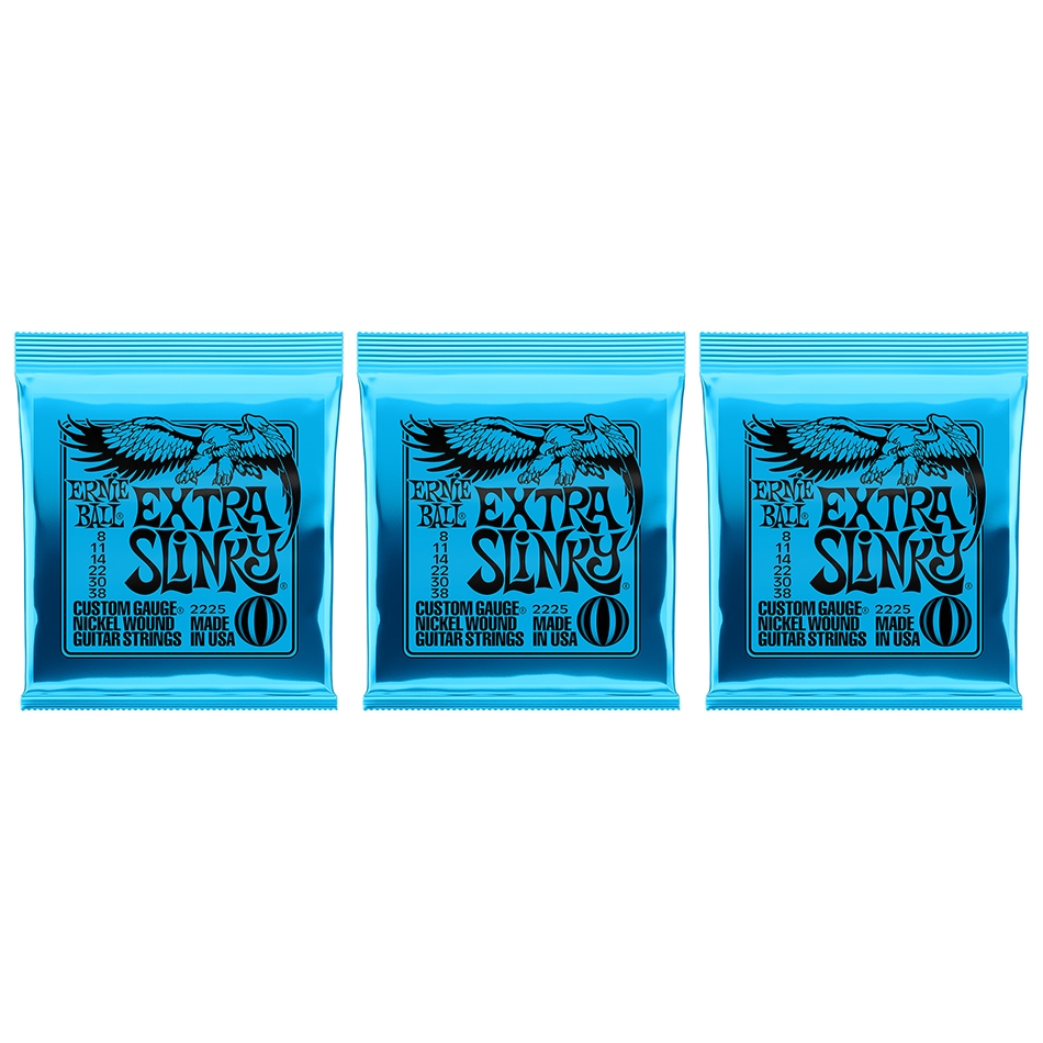 Ernie Ball Extra Slinky Nickel Electric Strings 3-Pack