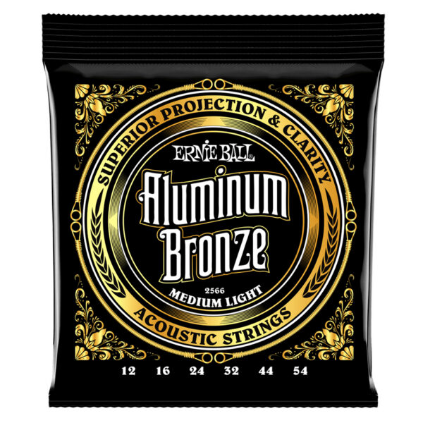 Ernie Ball Aluminum Bronze Medium Light Acoustic Set 12-54