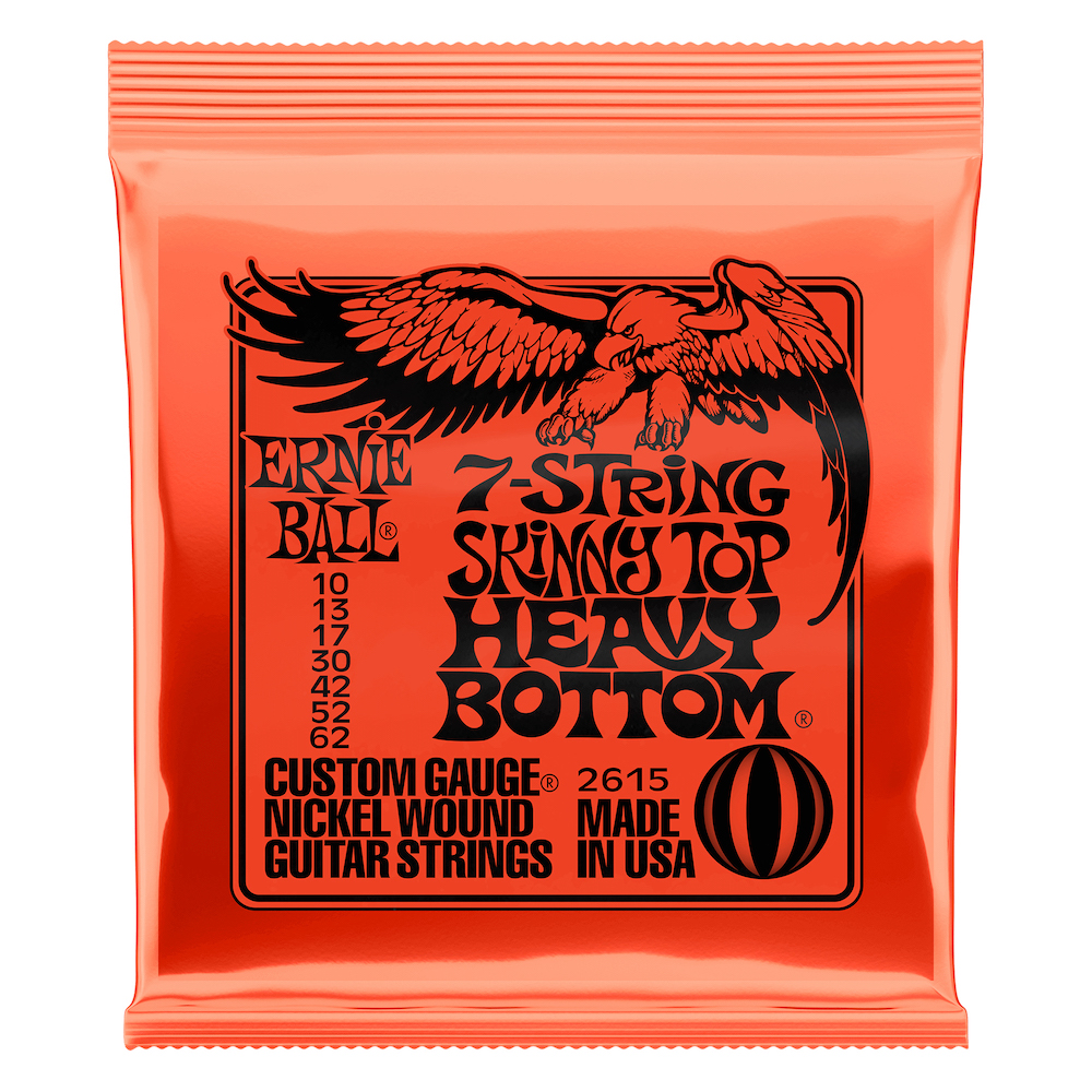 Ernie Ball 2615 Skinny Top Heavy Bottom 7-String Slinky 10-62