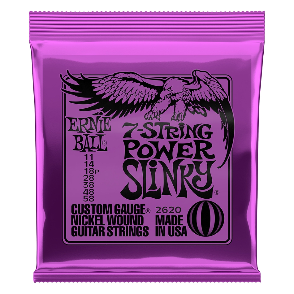Ernie Ball Power Slinky 7-String Nickel Set (2620)