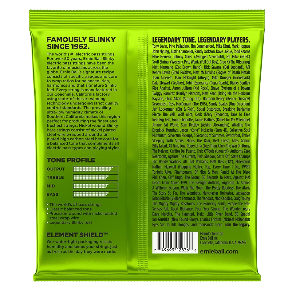 Ernie Ball 2836 Regular Slinky Nickel 5-String Bass Set - Image 2