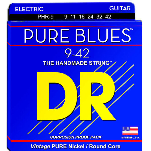 DR Strings Pure Blues Lite 9-42 Electric Strings