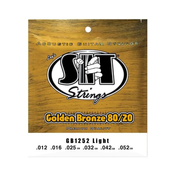 SIT Strings 80/20 Gold Bronze Acoustic Set, Light