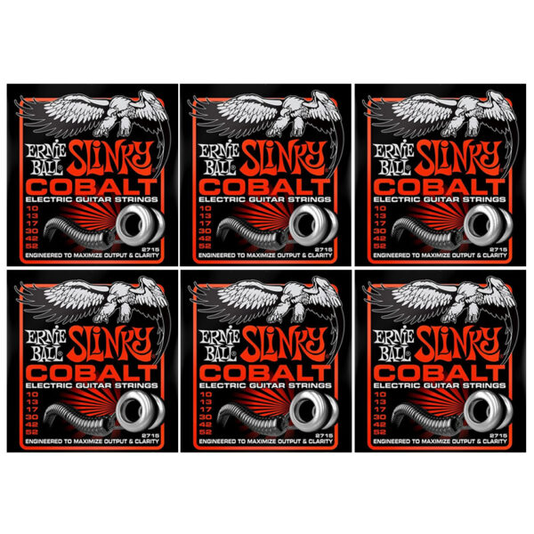 Ernie Ball Cobalt Skinny Top Heavy Bottom Slinky 2715 (6-Pack)