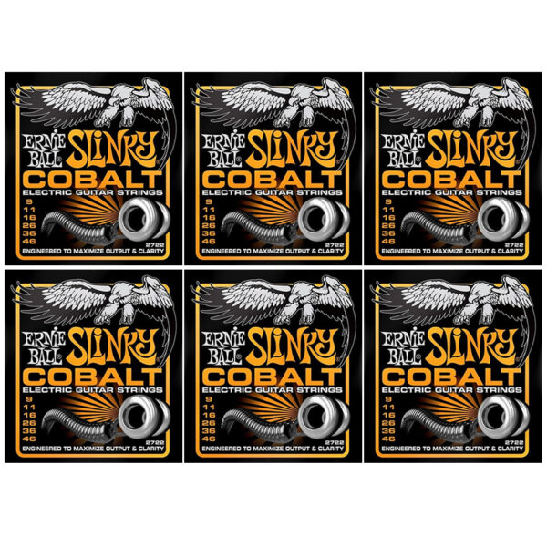 Ernie Ball Cobalt Hybrid Slinky Electric Strings 6-Pack