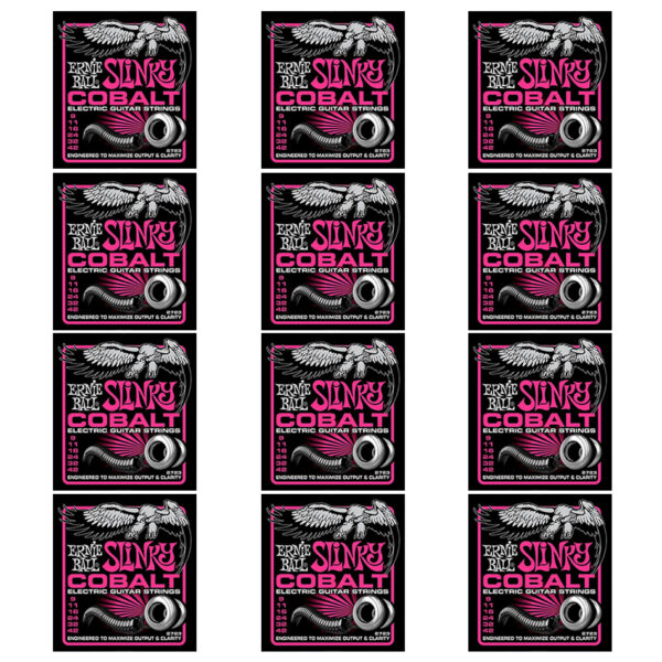 Ernie Ball Cobalt Super Slinky Electric Strings 12-Pack