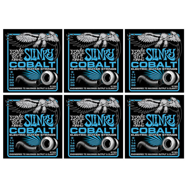 Ernie Ball Cobalt Extra Slinky Electric Strings 2725 (6-Pack)