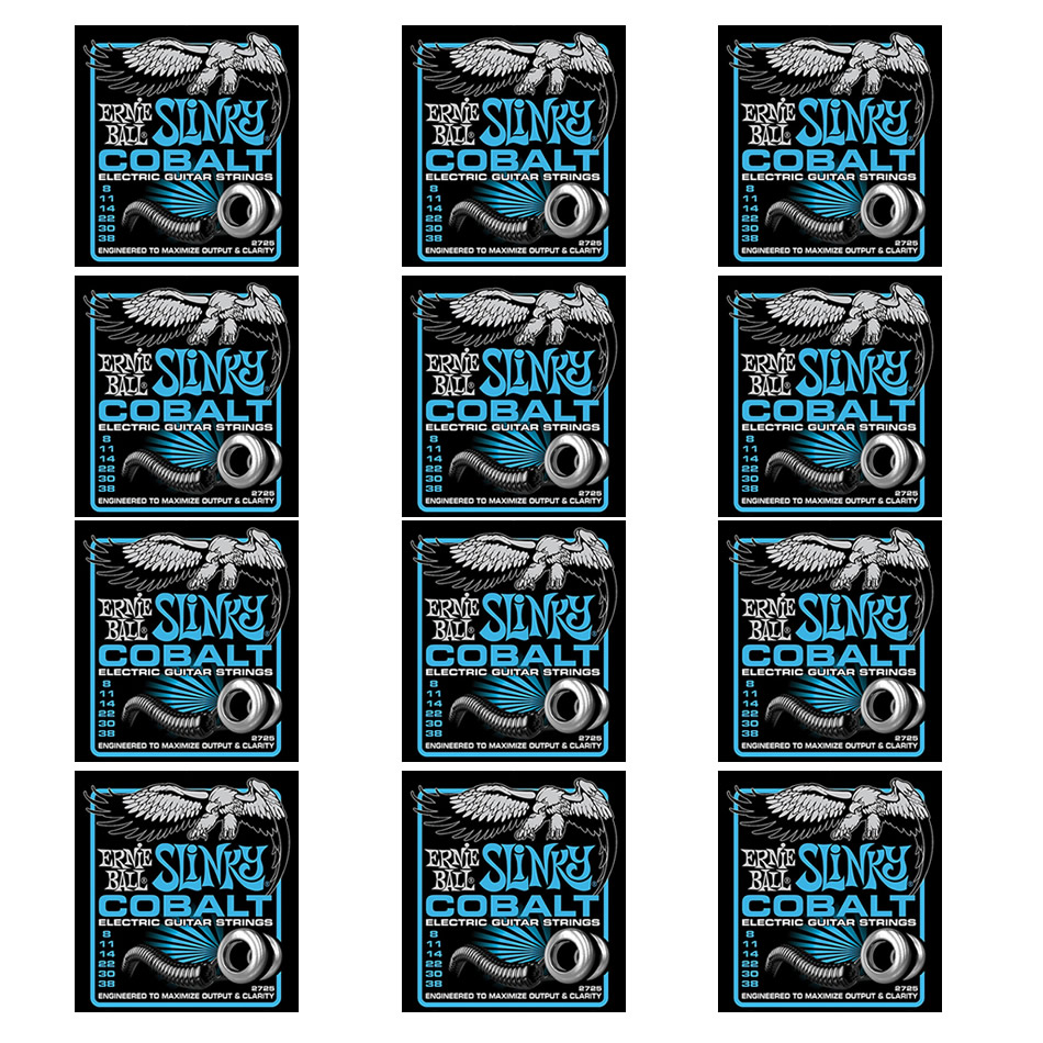 Ernie Ball Cobalt Extra Slinky Guitar Strings 2725 – 12-Pack