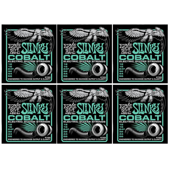 Ernie Ball Cobalt Not Even Slinky Strings – 6-Pack (2726)