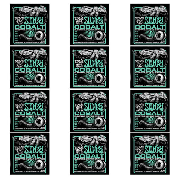 Ernie Ball Cobalt Not Even Slinky Strings - 12 Pack (2726)