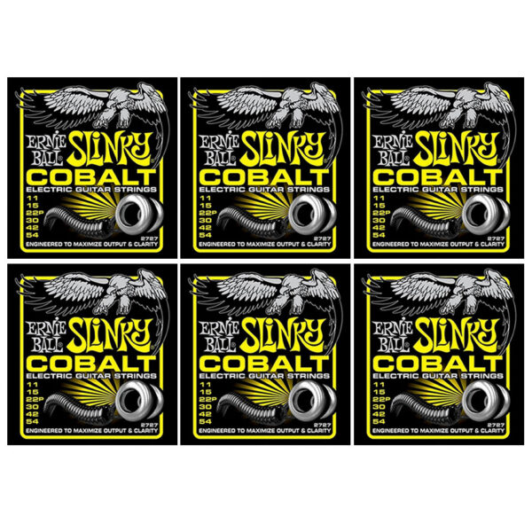 Ernie Ball Cobalt Beefy Slinky Electric Strings – 6-Pack