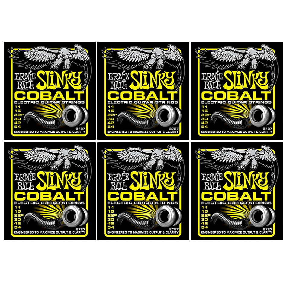 Ernie Ball Cobalt Beefy Slinky Electric Strings – 6-Pack